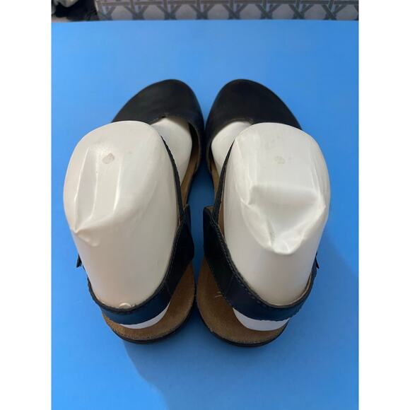 Dansko Black Leather Ankle Strap Sandals size 38 Ballet Ankle Strap - Picture 7 of 7